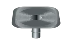 RYNODrain Flat Flange Outlet 75mm PVC