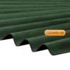 Clear Amber Corrapol-BT Corrugated Bitumen Roofing Sheet 930mm X 2000mm Green