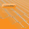 Clear Amber Corrapol DIY Grade Corrugated 950x2500mm PVC Roofing Sheet