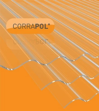 Clear Amber Corrapol DIY Grade Corrugated 950x3000mm PVC Roofing Sheet 3 Clear Amber Corrapol DIY Grade Corrugated 950x3000mm PVC Roofing Sheet