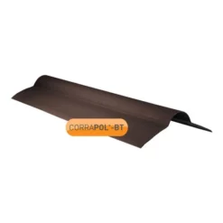 Clear Amber Corrapol-BT Corrugated Bitumen Roofing Sheet Ridge Brown