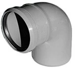 Wallbarn Coupling - Right Angle - Round Spigot - 125mm X 125mm