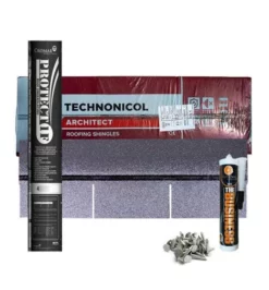 Square Butt Felt Roof Shingles 30m2 Complete Kit