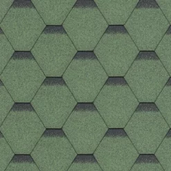 TechnoNICOL Standard Series Hexagonal Roof Shingles Green 3m²