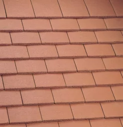 Marley Segmental Block End Mono Ridge Tile Mosborough Red (Smooth) MA19039 Right Hand