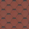 TechnoNICOL Standard Series Hexagonal Roof Shingles Red 3m² -JJ Roofing Supplies Shop red hex 8