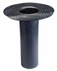 Wallbarn TPE Extra Long Circular Outlet (Perforated Flange) - H600mm - D80mm