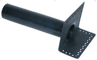 Wallbarn TPE Corner Roof Outlet (Perforated Flange) - L500mm - D90mm